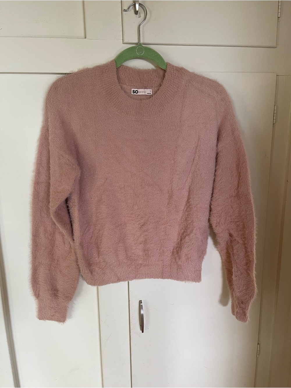 SO Plush Crewneck Sweater in Blush Pink